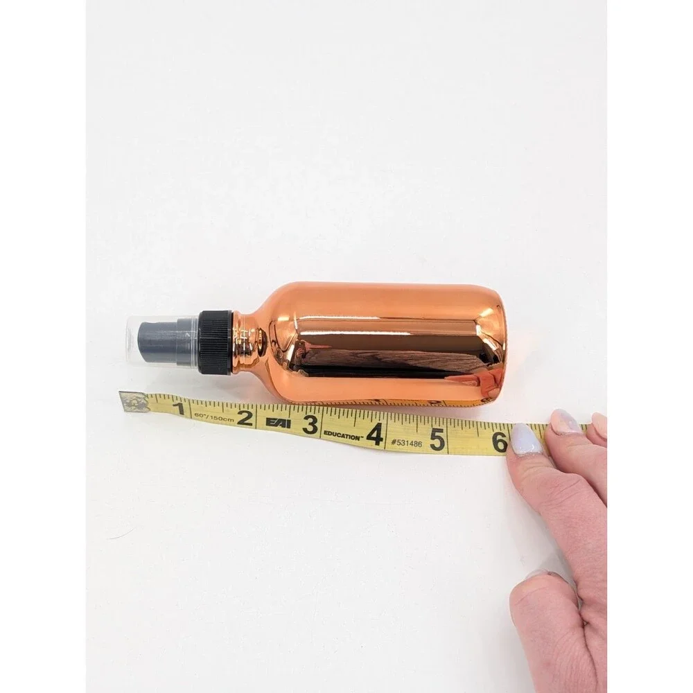 Rose Gold Spray Mist Bottles Set of 10 4 Oz each Black Tops Craft Potions Glass